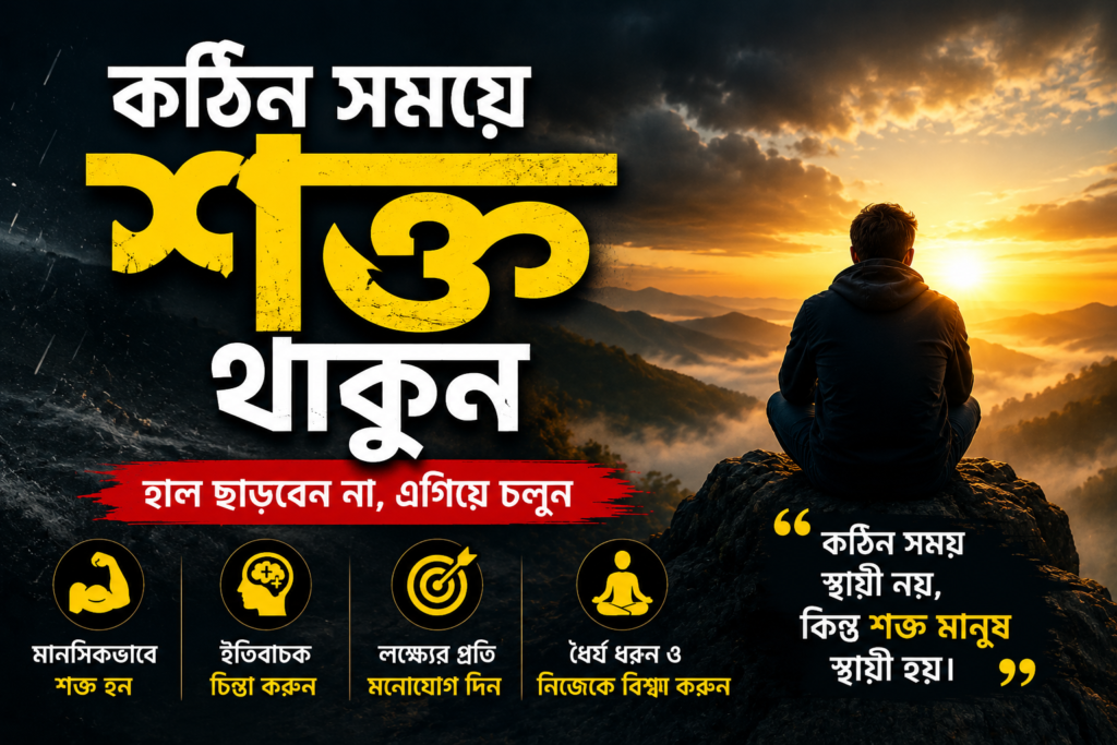 কঠিন সময়ে নিজেকে শক্ত রাখার উপায় | Life Motivation Bangla
